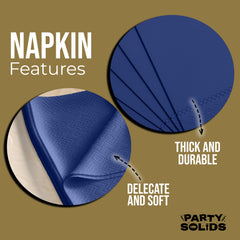 Navy Dinner Napkins - 50 Ct.