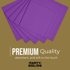 Purple Dinner Napkins - 50 Ct.