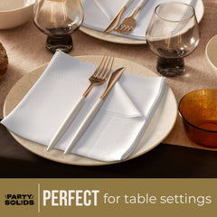 White Dinner Napkins - 50 Ct.