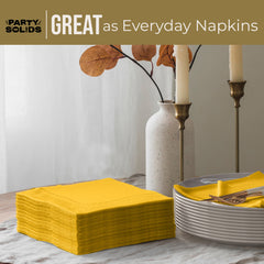 Yellow Dinner Napkins - 50 Ct.