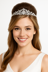 Elegant Rose Gold Gemstone Tiara for Weddings