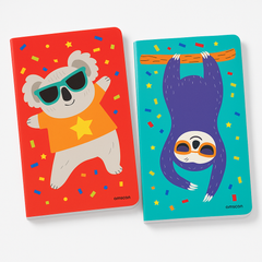 Animal Fun Notepad Mega Pack - Koala & Sloth Designs, 24 Pack