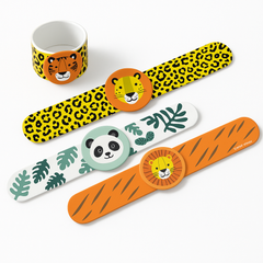 Get Wild Safari Slap Bracelet Party Favors - 4 Pack