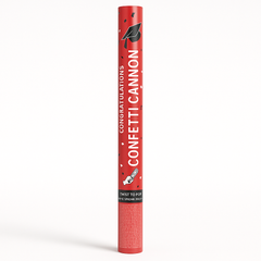 Red Graduation Giant Confetti Cannon