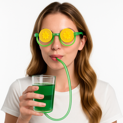 St. Patrick's Day Novelty Straw Glasses Set