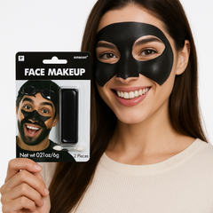 Black Face Paint Makeup - 0.21 oz, Costume Accessory
