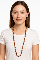 Football Bead Necklace - 36-Inch Sports Fan Accessory