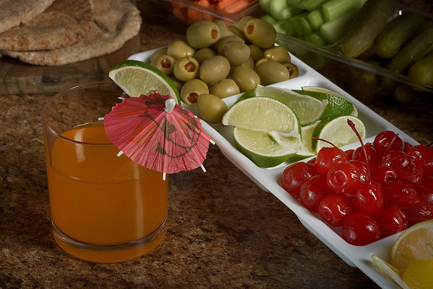 4 Compartment Tray | Clear