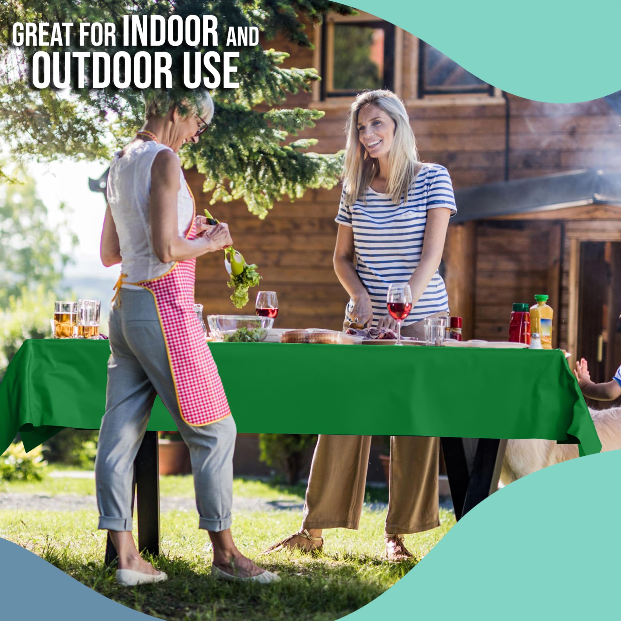 40 In. x 100 Ft. Emerald Green Table Roll