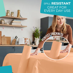 40 In. x 100 Ft. Peach Table Roll | Case of 6