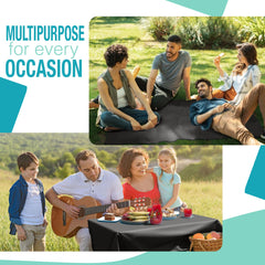 40 In. x 300 Ft. Premium Black Table Roll | Case of 4