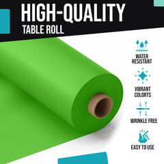 40 In. x 300 Ft. Premium Lime Green Table Roll | Case of 4
