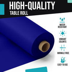 40 In. x 300 Ft. Premium Navy Blue Table Roll | Case of 4