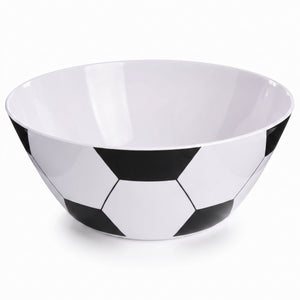 Soccer Ball Design Melamine Serving Bowl - 13" Reusable Sports Party Serveware