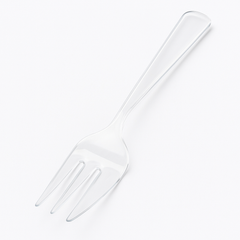 Clear 9.75" Plastic Serving Forks - Packaged for Catering