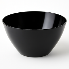 Black 2QT Plastic Serving Bowl - Ideal for Everyday Catering