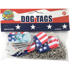 Patriotic Dog Tags - 12 Count