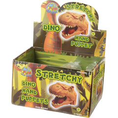 Stretchy Dino Hand Puppets/6 Per Disp - 6 Count