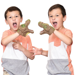 Stretchy Dino Hand Puppets/6 Per Disp - 6 Count