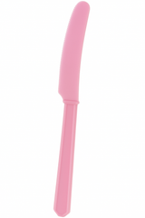 Pink Plastic Economy Knives - 7.5 in.