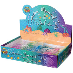 Squashy Mermaid Tails & Starfish - 12 Count