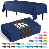 Navy Blue Plastic Table Cover | Case of 48