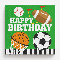 All-Star Sports Birthday Beverage Napkins