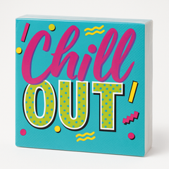 Awesome 80s Beverage Napkins - 16 Pack - 5 In. X 5 In.
