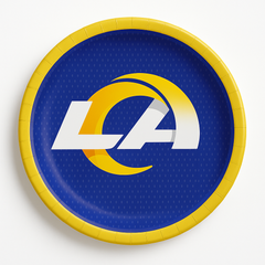 LA Rams 9" Round Paper Plates