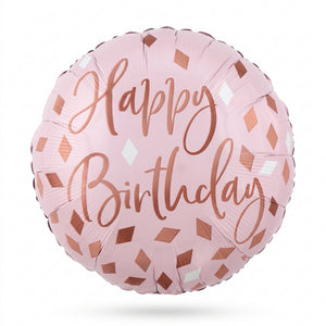 Elegant Blush Birthday Foil Balloon