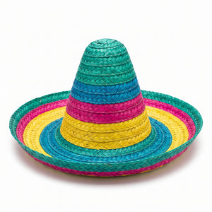 Colorful Fiesta Sombrero Straw Hat - Perfect for Party Fun
