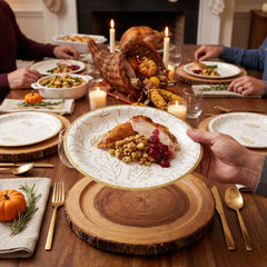 Elegant Thanksgiving 6.75" Paper Plates