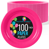 Little Gym - 7 In. Cerise Paper Plates | 100 Count