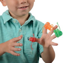 Clear Monster Finger Puppets - 12 Count
