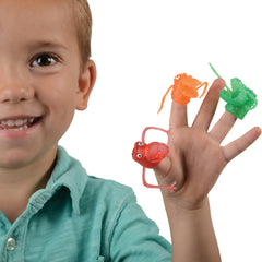 Clear Monster Finger Puppets - 12 Count