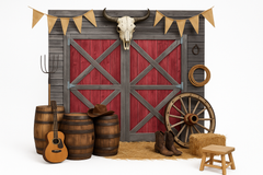 Western Barn Door Scene Setter Kit - 2 Pack
