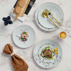 8" Blossom Circle Design Plastic Plates (10)