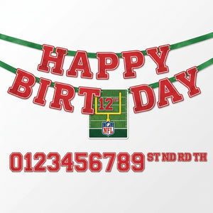 NFL Drive Customizable "Happy Birthday" Banner