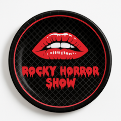 Rocky Horror Show 10" Round Halloween Paper Plates