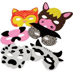 Farm Animal Foam Masks - 12 Count