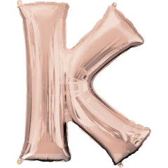 Rose Gold Letter K Foil Balloon