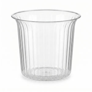 Clear Flared Plastic Cylinder Candy Buffet Container - 40 oz