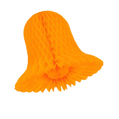 11 In. Orange Honeycomb Tissue Bell