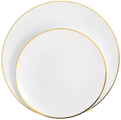 8 In. Classic Gold Design Plates | 10 Count