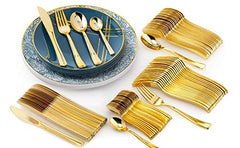 8 In. Floral Brush Design Plastic Plates | 10 Count