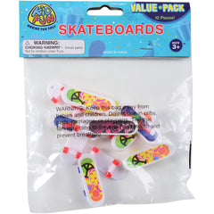 Mini Finger Skateboards - 12 Count
