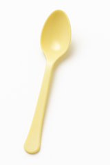 Heavyweight Light Yellow Plastic Spoon