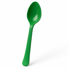 Festive Green Plastic Spoon