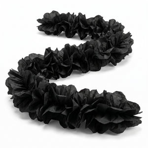 Jet Black Tissue Paper Garland