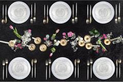 Trendables Cutlery Combo Black/Gold | 120 Count